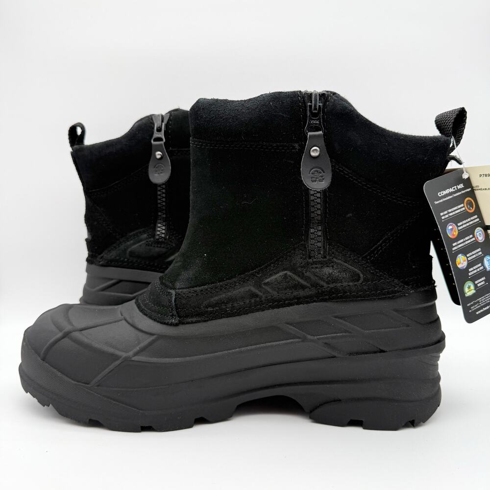 Kamik Mens Champlain 3 Winter Boot Size 12 EU 45 Black Suede Waterproof NIB - Picture 7 of 12